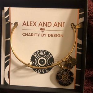 BRAND NEW Alex and Ani “Music is Love” bracelet!